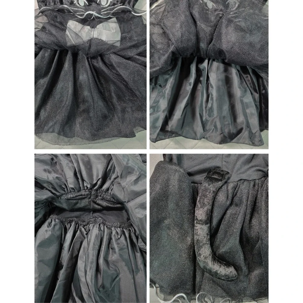 Kitty Kat Black Cat Tutu Halloween Costume Girls Small 4-6 Amscan